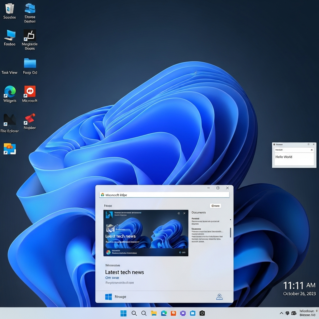 Capture écran Windows 11